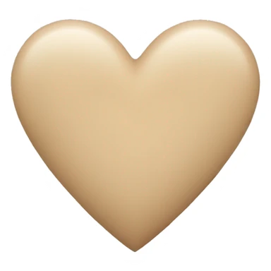 Beige heart  sticker
