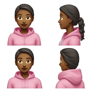 Girlfriend in pink hoodie sticker