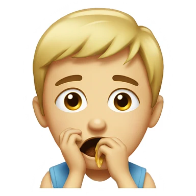 Crying while eating  sticker