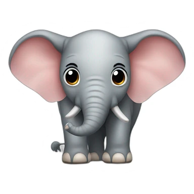 Elephant looking like cow sticker