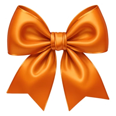 Orange Bow sticker