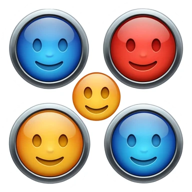 single round button sticker