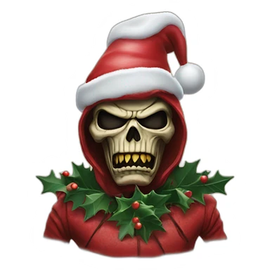 Eddie iron maiden Christmas  sticker