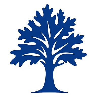 UK Conservative Party oak tree logo blue sticker