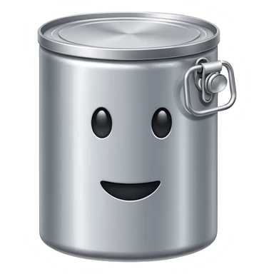 boite de conserve en metal sticker