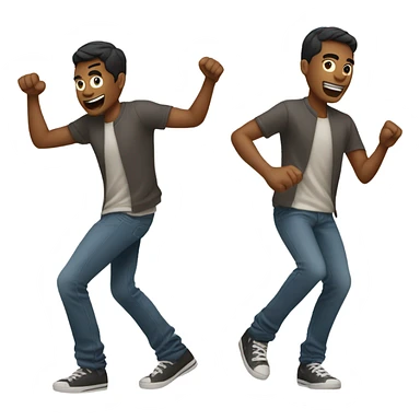 guy hitting the dougie sticker