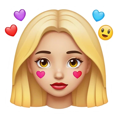 Emoji girly sticker
