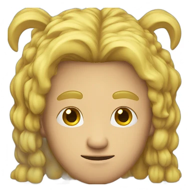 a man head down sticker