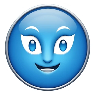 A blue 🔵 tick ✔️mark emoji sticker