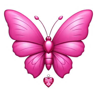 un cœur rose avec un noeux de papillon  sticker
