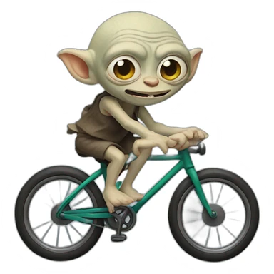 Gollum on a bike sticker