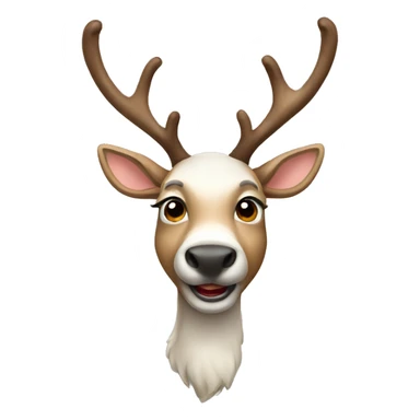 Party reindeer sticker
