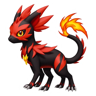 Meloetta-Litten-Guilmon-Darkrai-Pokémon-Fakémon-fusion-hybrid-creature sticker