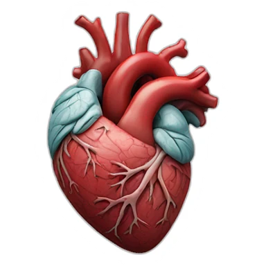 Human heart sticker