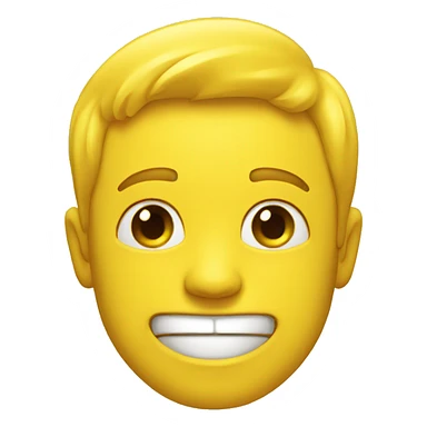 yellow guy  Too happy  sticker