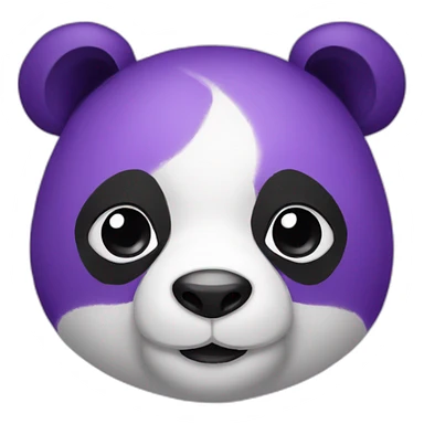 Panda purpel sticker