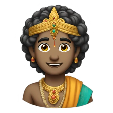Cartoon Krishna  sticker