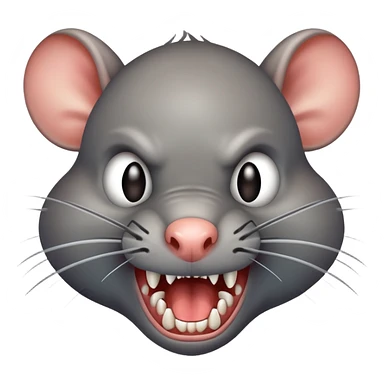 A bad rat that is up to no good and he’s angry sticker