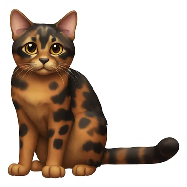 Tortoiseshell Cat Full Body sticker