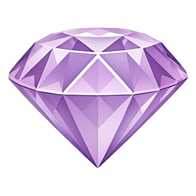 light lilac diamond, shiny facets sticker