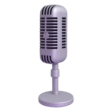 old microphone sticker