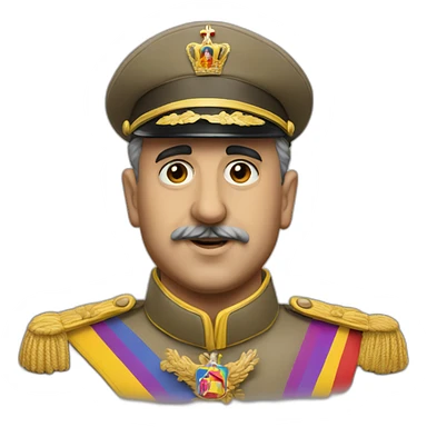 Francisco franco in a pride sticker