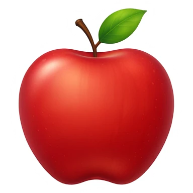 red apple sticker