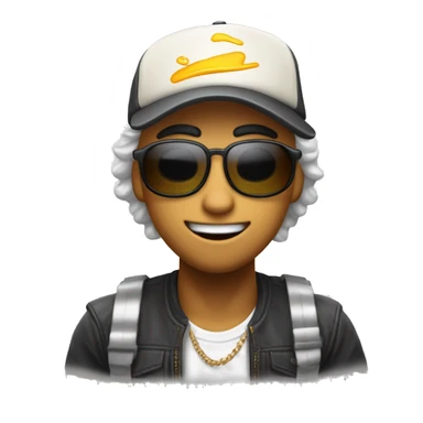 Creame un emojie persona con gorra dibujo w que se llame westcol sticker