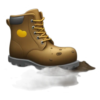 muddy boot in mud sticker