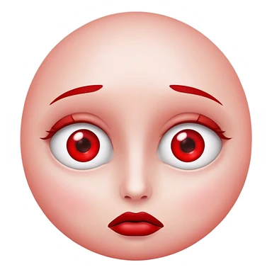 Visage qui fume avec yeux rouges sticker