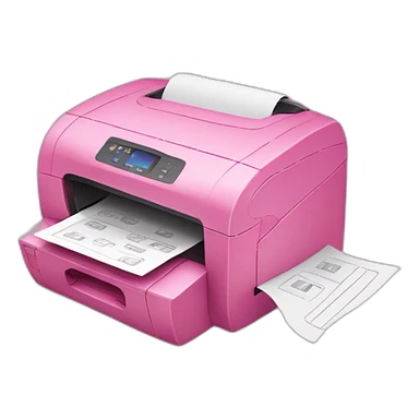 PINK PRINTER sticker