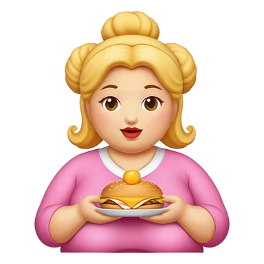 Fat Snack lady sticker