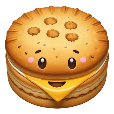 Biscuit simple sans visage sticker