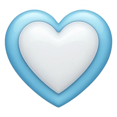 Coração branco sticker