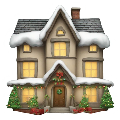 Christmas house sticker