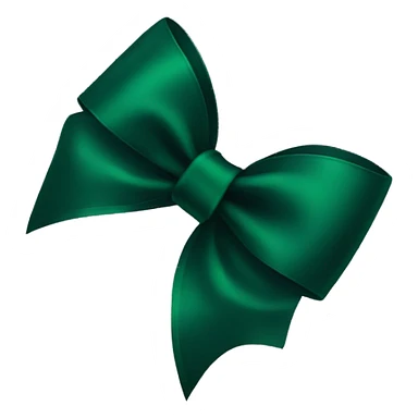 Dark green bow sticker