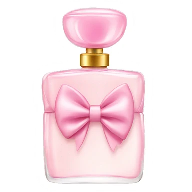 Light pink bow perfume  sticker