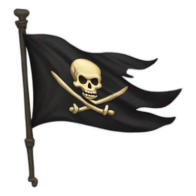 drapeau pirate sticker