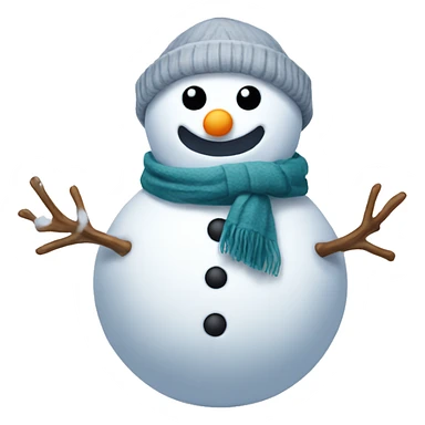 Snowman with scarf sticker