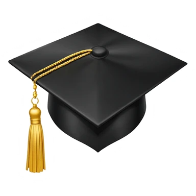 Graduation cap tossed in air sticker