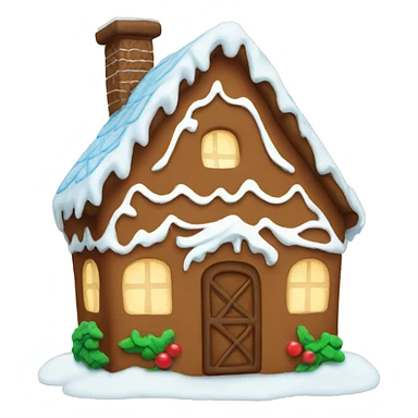 Cozy gingerbread house  sticker