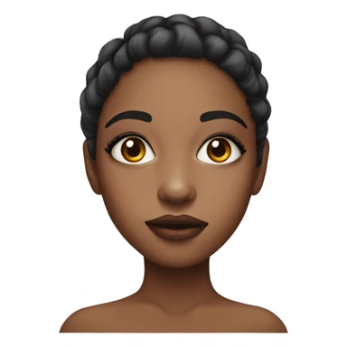 girl with make up portrait sticker