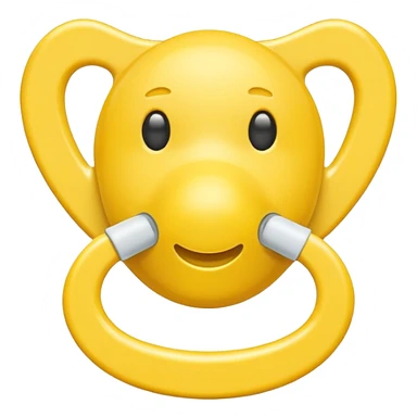 Chupeta amarela sticker