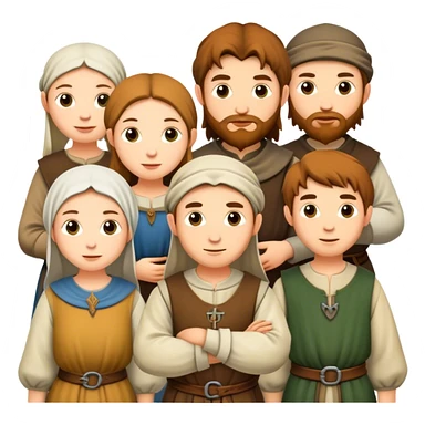 medieval peasants  sticker