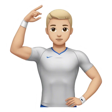 athlete T pose with straight elbow sticker