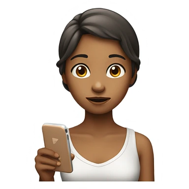 The girl with the phone sticker