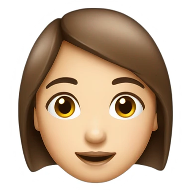 Fille champignon brune sticker