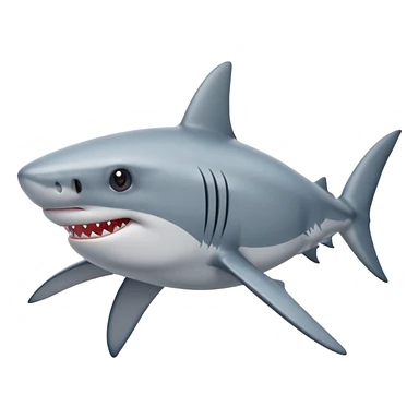 Shark with star eyes  sticker