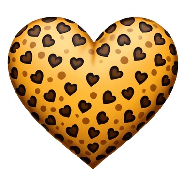 un cuore leopardato sticker