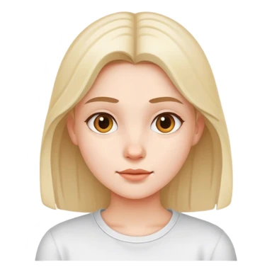 casual young girl in white sticker